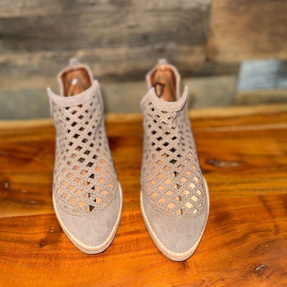 Jeffrey Campbell Tan Cutout Ankle Booties - Picture 1 of 9